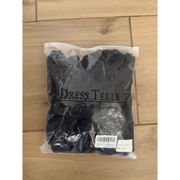 NEW black Cocktail Pleated Halter Mini Dress M - Picture 4 of 7